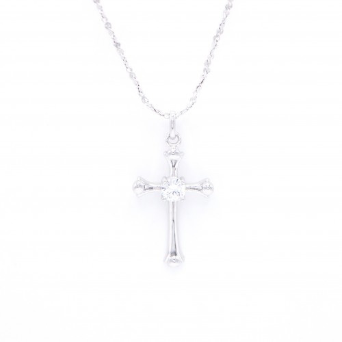 925 Silver Cross Necklace 